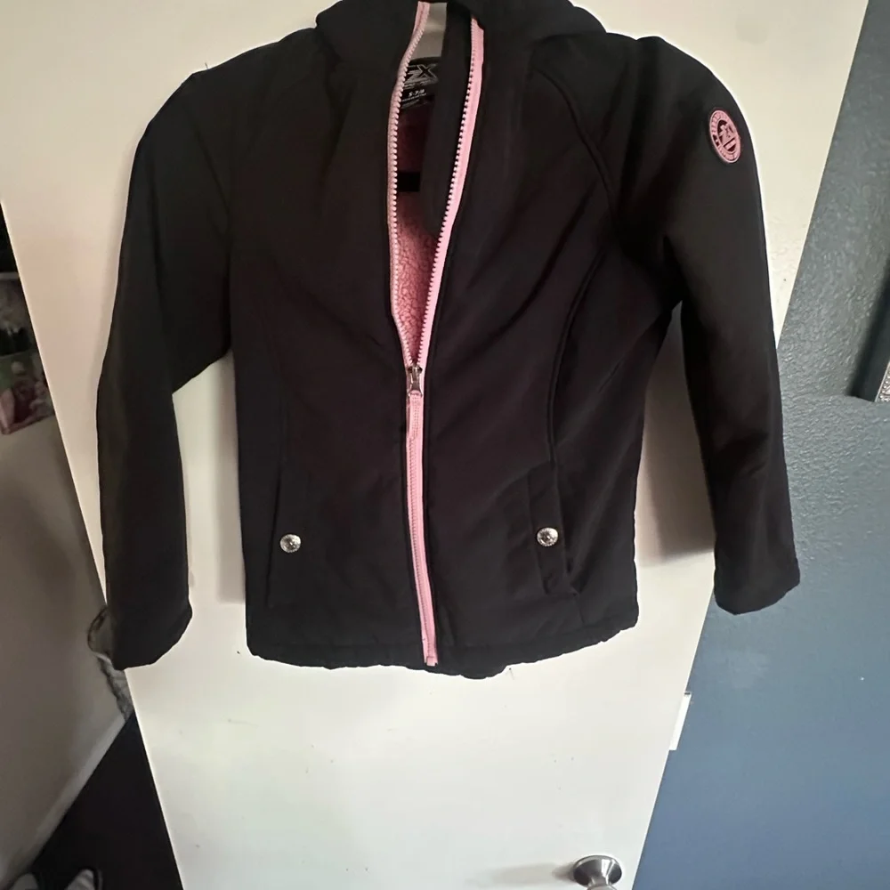 ZeroXposur Black Jacket with Pink Trim and Zip
